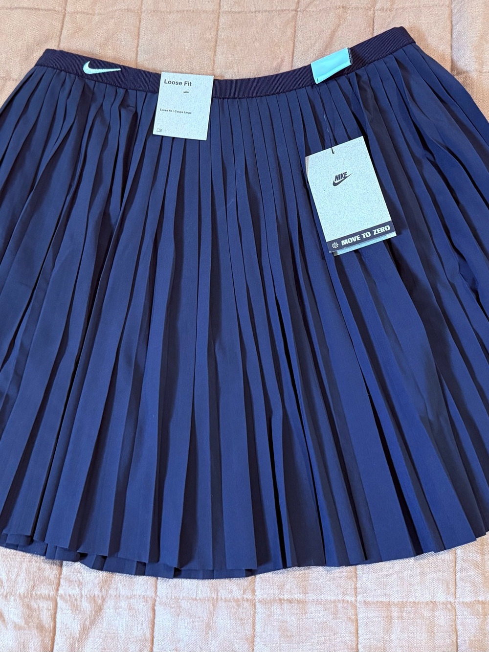 Nike Navy Pleated Circle Skirt